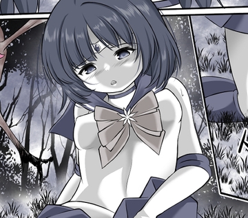 洗脳され敵前でオナニーをさせられながら丸呑みにされるセ●ラーサタ●ン [宵星ヒカリの作品展]