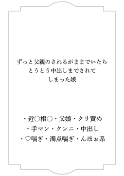 ずっと父親のされるがままでいたらとうとう中出しまでされてしまった娘 [ポポ]