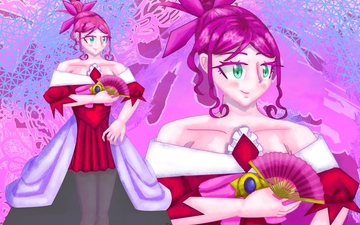 立ち絵素材5、赤い悪役令嬢ぽいの [イレイザー]