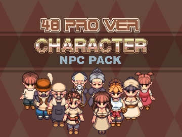 NPC歩行図素材48pro [玩趣工坊]