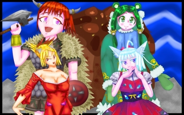 立ち絵素材セット1、ミンホタ、ツンドラ地方のコート、ヴァイキング、フラメンコドレス [イレイザー]