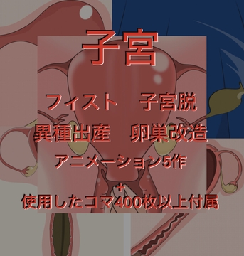 子宮ものアニメーション フィスト 子宮脱 異種出産 卵巣改造 [よろしくです]