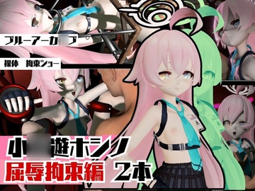 ブルーアーカ〇ブの小〇遊ホシノ生誕祭、誕生日ということで拘束調教動画2本セット！ [パラレル]