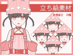 【立ち絵素材】ねこヘルメット女子 ピンク [ふえすぎたかき]