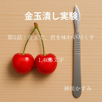 金玉潰し実験/第5話:片玉で、君を味わい尽くす [かすみ部屋]