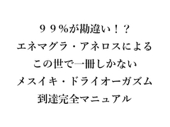 99%が勘違い！? エネマグラ・アネロスによるこの世で一冊しかないメスイキ・ドライオーガズム到達完全マニュアル [メスイキ♡ドライオーガズム♡研究所]
