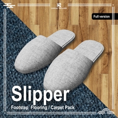 【Full version】スリッパの足音効果音素材集 -Slipper Footstep Flooring/Carpet Pack [UNKAI SOUND]
