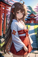 巫女少女イラスト集 [AIイラスト袋]