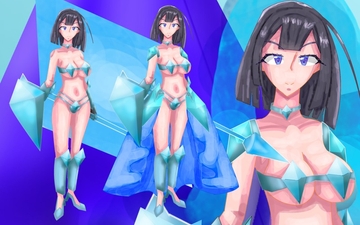 立ち絵素材8ビキニアーマー2装備差分つき [イレイザー]