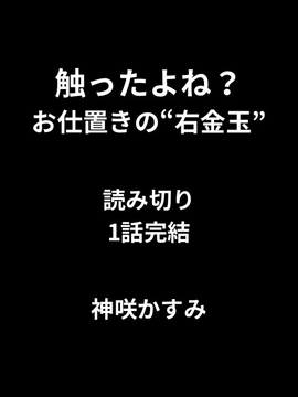 触ったよね?──お仕置きの“右金玉” 読み切り1話完結 [かすみ部屋]