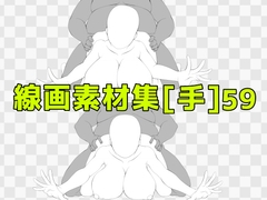線画素材集[手]59 [ART111]