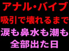 アナル・バイブ・吸引で壊れるまで。涙も鼻水も潮も全部出た日