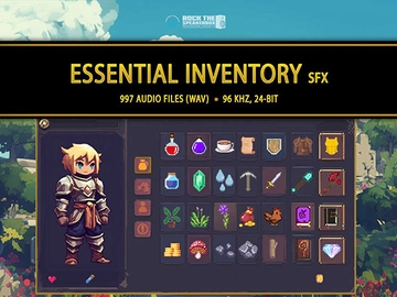 【効果音素材】Essential Inventory Sound Effects Pack [WOW Sound]