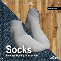 【Full version】靴下の足音効果音素材集 -Socks Footstep Flooring/Carpet Pack- [UNAKI SOUND]