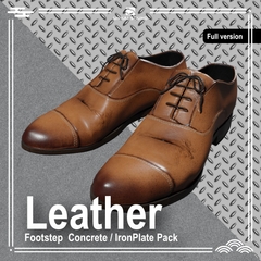 【Full version】革靴の足音効果音素材集 - Leather Footstep Concrete/Steal Pack - [UNAKI SOUND]