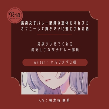 【ドS|貢ぎマゾ】長身女子バレー部員の恵体をオカズにオナニーして貢ぎマゾに堕とされる話 [桜木谷に花が咲く]