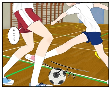 フットサル中ずっと男のキンタマ蹴ってみた [-4(マイナス4)]