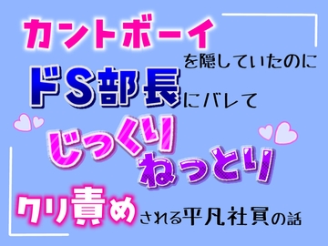 カントボーイを隠していたのに、ドS部長にバレてじっくりねっとりクリ責めされる、平凡社員の話 [乃南]