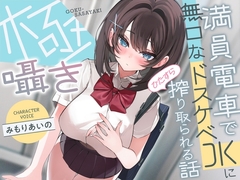 極囁き！満員電車で無口なドスケベJKにひたすら搾り取られる話 [サークル名ao]