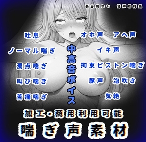 加工、商用利用可能！【喘ぎ声素材 中高音】ハード系有り！そのまま聴くのもOK [玲の部屋]