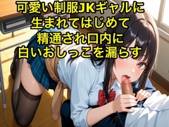 【痴女】可愛い制服JKギャルに生まれてはじめて精通され口内に白いおしっこを漏らす【射精/お姉さん/フェラチオ】