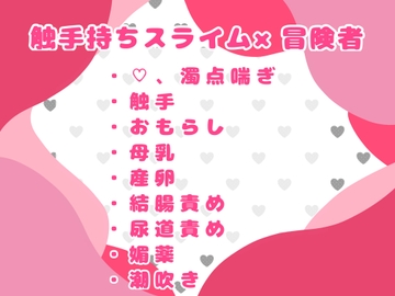 ダンジョンの隠し部屋でぬるぬるスライムに尿道から結腸まで犯されちゃう♡たまごを植え付けられて産卵プレイ♡ [おつきみごはん]