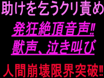 助けを乞うクリ責め発狂絶頂音声‼︎獣声、泣き叫び、人間崩壊限界突破‼︎ [絶頂ひとりオナ子]