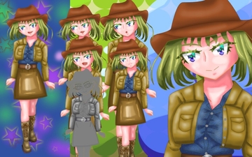 立ち絵素材19カウガール [イレイザー]