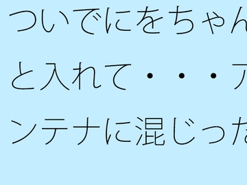 ついでにをちゃんと入れて・・・アンテナに混じった邪念を [サマールンルン]