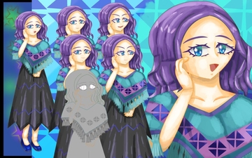 立ち絵素材20民族衣装ケスケミトル表情差分6種 [イレイザー]