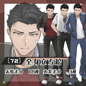 【立ち絵素材74】男子学生(衣装差分あり) [素材屋まるお]