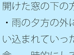 開けた窓の下の方・・雨の夕方の外に吸い込まれていった邪念 一時的にしてはわりとキツい [サマールンルン]