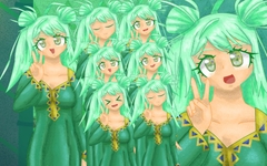 立ち絵素材24表情差分15種ガラビアの女の子 [イレイザー]