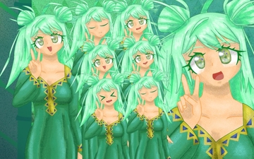 立ち絵素材24表情差分15種裸差分つきガラビアの女の子 [イレイザー]