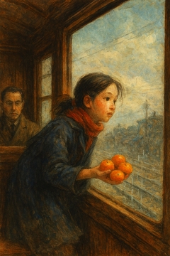 蜜柑と少女 [ぽん太]