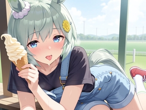 ウマっぽい娘 アイスクリームが美味しい！ [オウマガトキ]