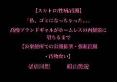 【スカトロ/性病/汚濁】「私、ゴミになっちゃった…」高慢ブランドギャルがホームレスの肉便器に堕ちるまで【公衆便所での公開排泄・強○浣腸・汚物食い】 [暴虐同盟]