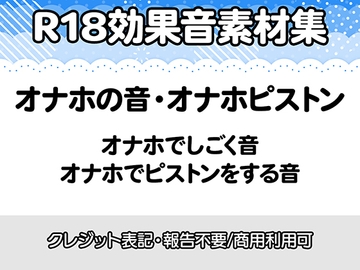【R18効果音・クレジット表記不要】オナホの音に特化した効果音素材集 [りりすたじお]