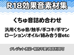 【R18効果音・クレジット表記不要】何にでも使えそうなくちゅ音詰め合わせ効果音素材集 [りりすたじお]
