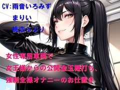 女性専用車両で女王様からの公開金玉鞭打ち、強○全裸オナニーのお仕置き [Cluster M]