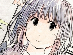 ハーブティーとオレンジジュース [くもり そら 女のコ]