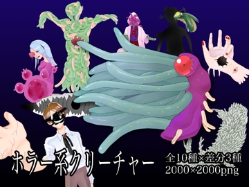 【モンスター素材】ホラー調異形クリーチャー『棄てられた施設』 [cluster.dew]