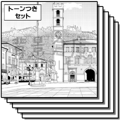 【トーンつき背景】海外_背景素材集3(街並) [haikeisouko]