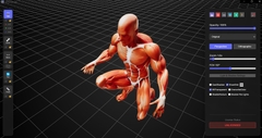 人体模型の3Dファイル(glbファイル)、および360度レンダリング画像、ファイル数1206枚、3Dビューワーソフト同梱 [画力向上委員会]