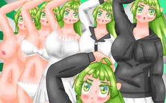 立ち絵素材32全裸衣装差分5種つきぱっつんフードトレーナ- [ERASER]