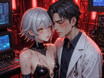 AI寄生プロトコル ～博士の肉体改造～ 第1話:覚醒と最初の献上 [MeatOS]