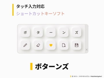 【タッチ/マウス操作対応】ショートカットキー入力ソフト 『ボターンズ ( Botannz ) 』 [PekePekeHyphen]