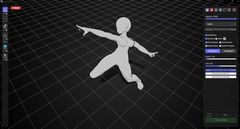 少女アクションポーズモデル、および360度レンダリング画像、ファイル数600枚、3Dビューワーソフト同梱 [画力向上委員会]