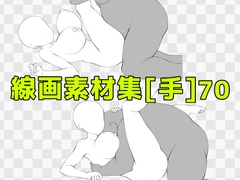線画素材集[手]70 [ART111]