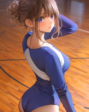 レオタード日和 ～ぎこちないポーズもご褒美～ [Ririko Amagami]